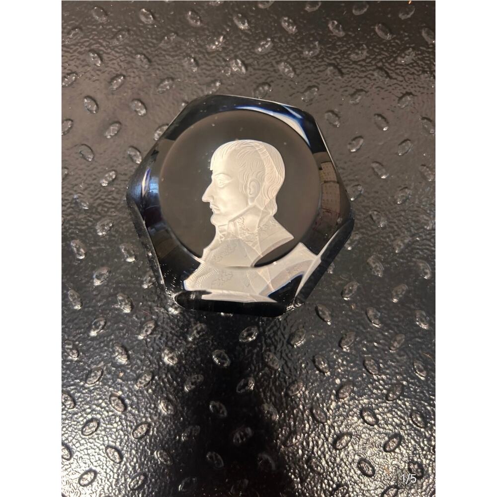 Baccarat Crystal Napoleon Paper Weight